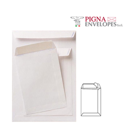 500 buste sacco COMPETITOR FSC® bianca strip adesivo 230x330mm 80gr Pigna Envelo