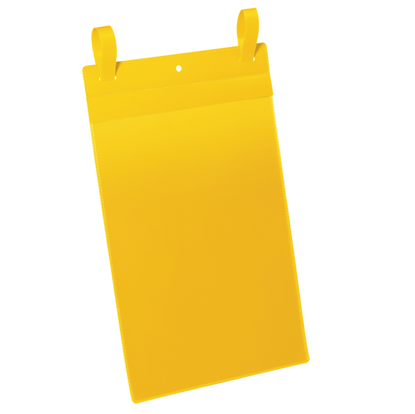 50 buste identificazione con fascette 210x297mm(A4-VERT.art1750 Giallo DURABLE
