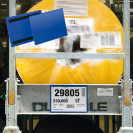 50 buste identificazione magnetiche 210x148mm (A5-ORIZ. art.1743 Blu DURABLE