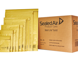 50 Buste imbottite GOLD G 24X33cm UTILE avana - conf.risparmio MAIL LITE®