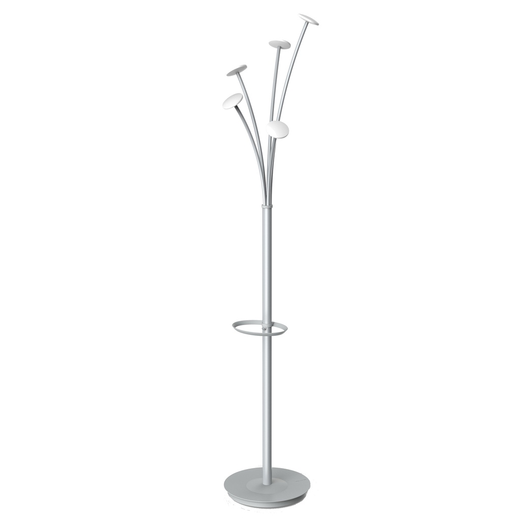 Appendiabiti 5 posti 175cm grigio/bianco C/PORTAOMBRELLI ALBA