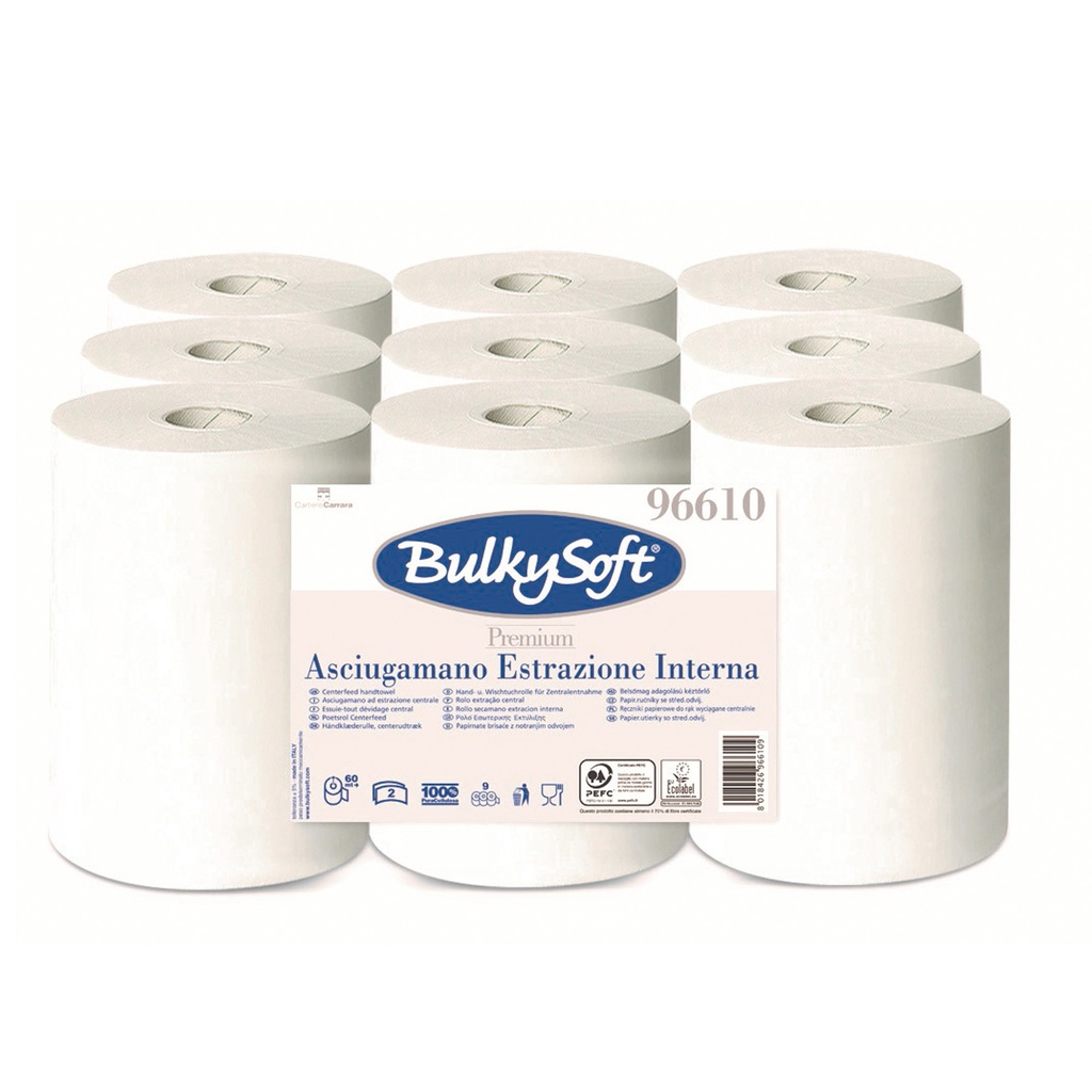 Asciugamani in rotolo MINI D13cm - 60mt Premium BulkySoft