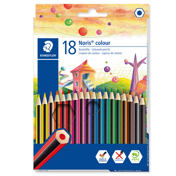 Astuccio 18 matite Noris Colour in Wopex colori assortiti Staedtler