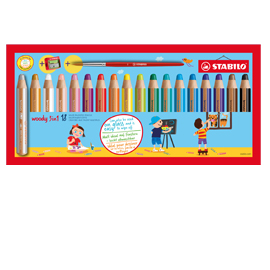 Astuccio 18 pastelli STABILO WOODY 3in1 + TEMPERINO
