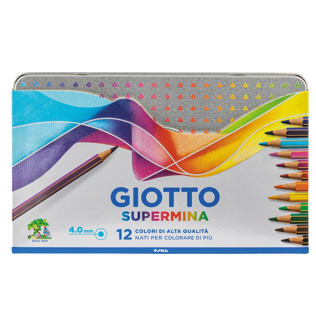 ASTUCCIO METALLO 12 PASTELLI SUPERMINA GIOTTO