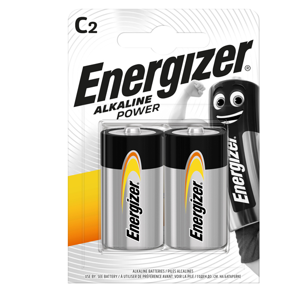 Blister 2 pile mezza torcia C - Energizer Alkaline Power