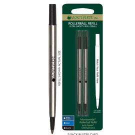 Blister 2 refill in metallo per ROLLER Parker ® BLU PUNTA FINE