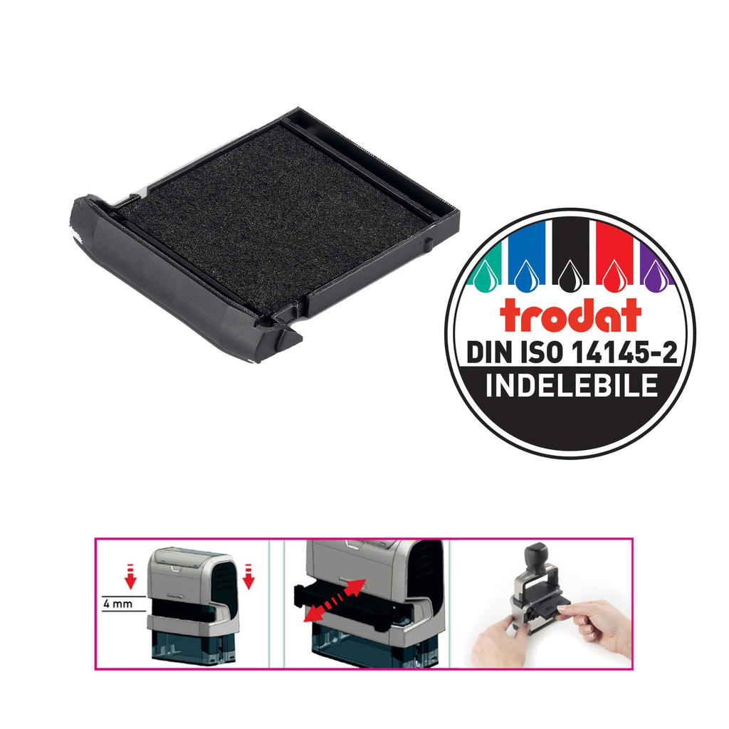 BLISTER DA 2 TAMPONI 6/9440 NERO TRODAT (Delist