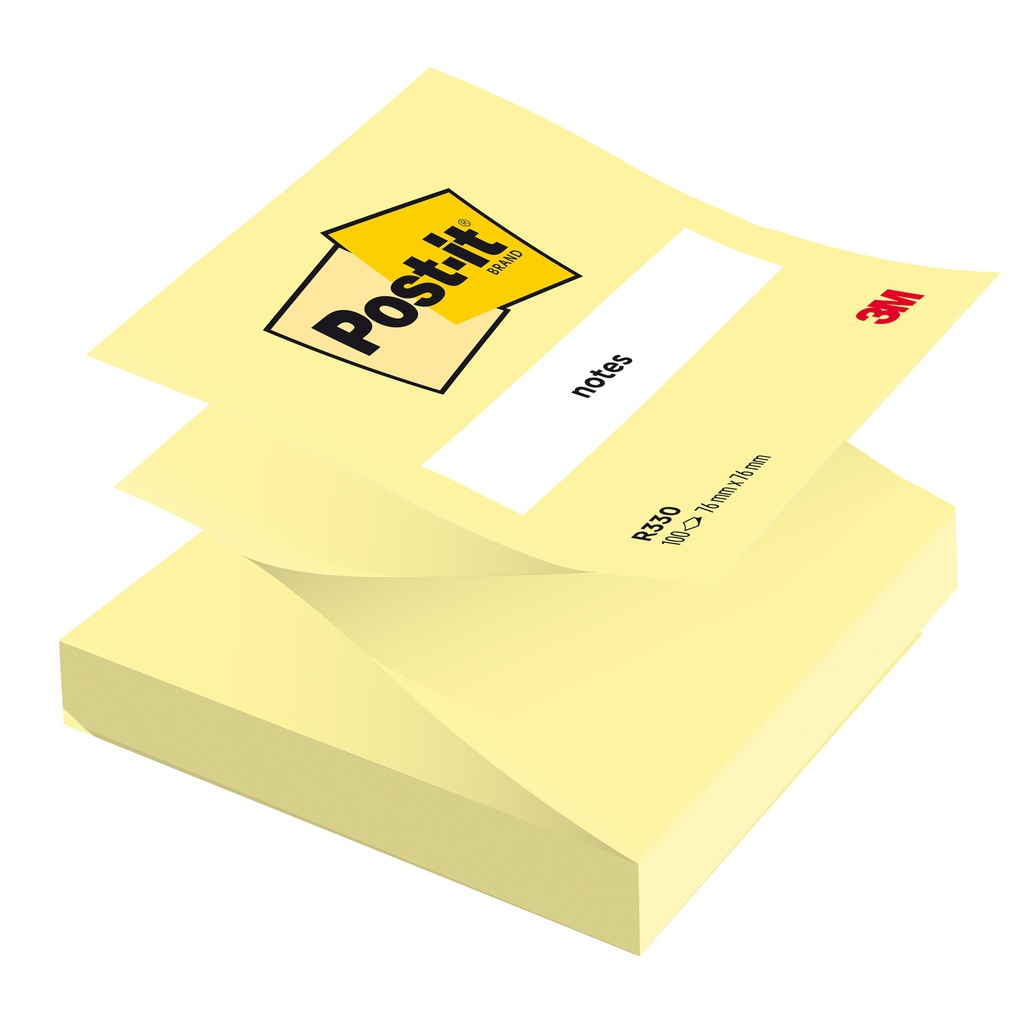 BLOCCO 100fg Post-it® Z-Notes R330 Giallo Canary 76x76mm