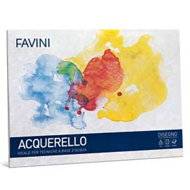 Blocco Watercolor 10fg 340gr 25x35cm FAVINI