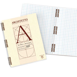 BLOCCO ARCHITETTO SPIRALE 22X29,7CM 10MM 40FG 100GR