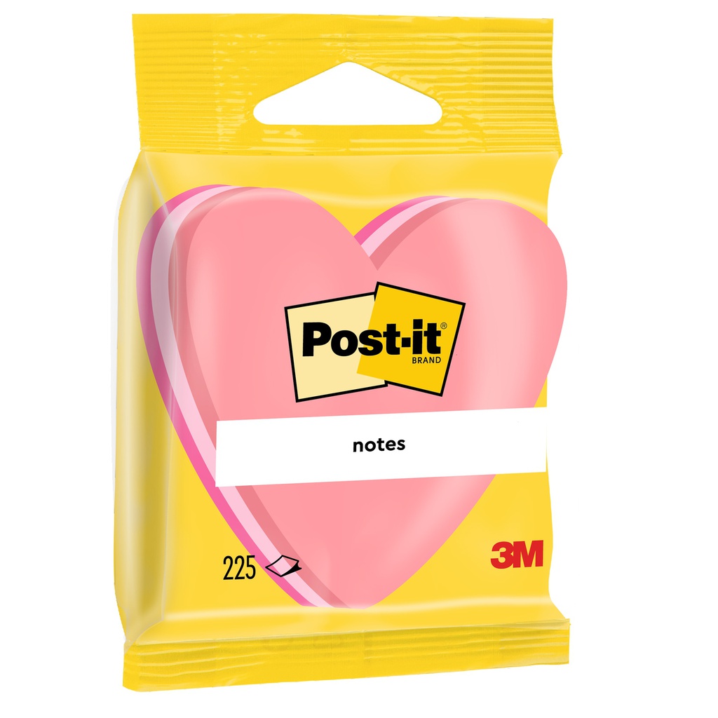 BLOCCO CUORE 225 foglietti Post-it® 70x70mm 2007-H 72gr