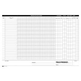 BLOCCO PRESENZE MENSILI 50/50 FOGLI AUTORIC. 21X30 E5149C