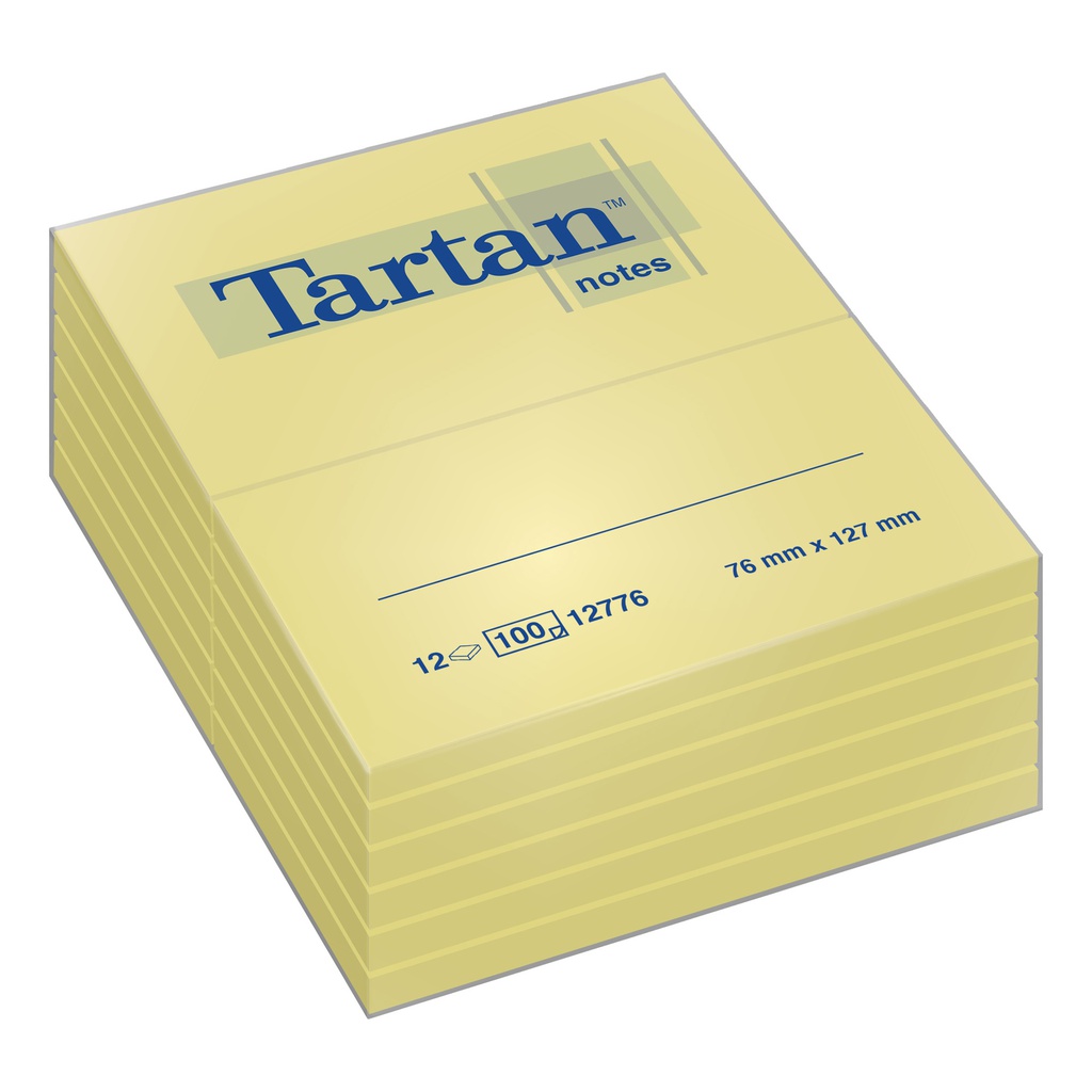 BLOCCO TARTAN (TM 12776 GIALLO 76X127MM 100FG 63GR