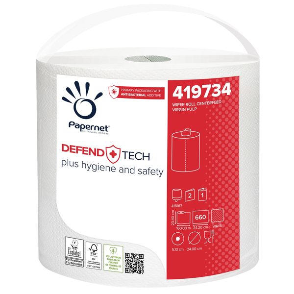 ***Bobina industriale Defend Tech 660 strappi con formula antibatterica