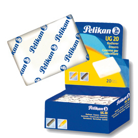 BOX 20 GOMMA-PANE PELIKAN UG20 BIANCA