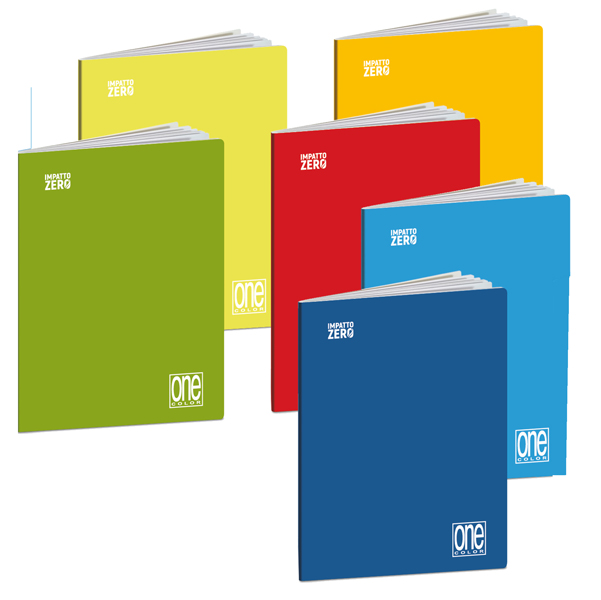 ***Box 6 maxi spiralati OneColor Impatto Zero 80ff 5mm+6 scat.foglietti Blasetti