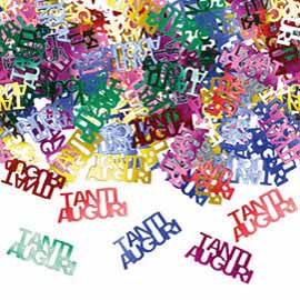 Busta 15gr coriandoli in plastica ''Tanti Auguri'' Big Party