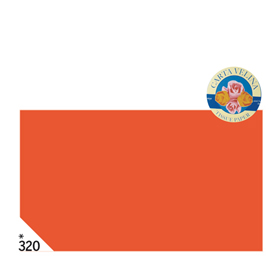 BUSTA 26fogli 50x70cm CARTA VELINA 20gr ARANCIO Rex Sadoch