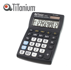 CALCOLATRICE DA TAVOLO 12 CIFRE 73032 TiTanium