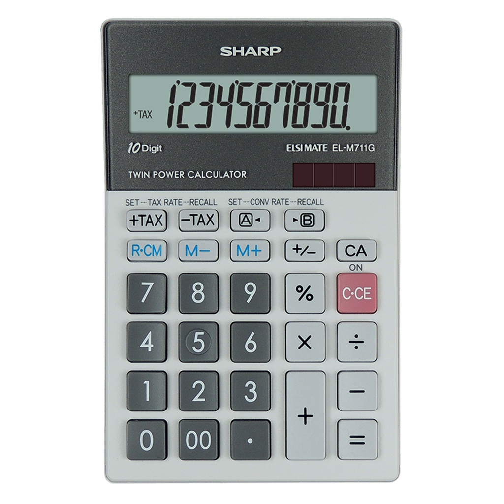 CALCOLATRICE DA TAVOLO EL M711GGY SHARP 10CIFRE