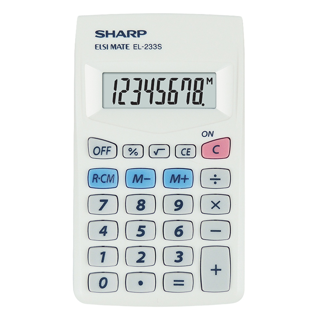 CALCOLATRICE EL 233SB 8 CIFRE TASCABILE SHARP