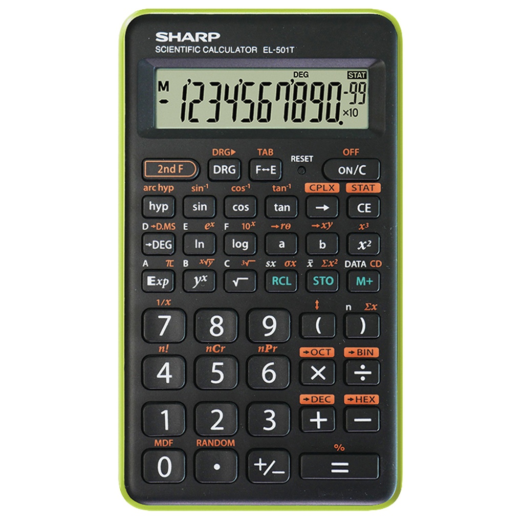 CALCOLATRICE SCIENTIFICA EL 501TB SHARP VERDE