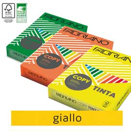 Carta Fabriano Colore A3 160gr 125fg col.forti giallo