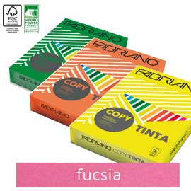 Carta Fabriano Colore A4 160gr 250fg col.forti fucsia