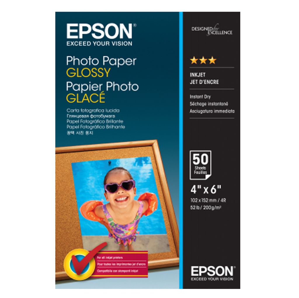 CARTA FOTOGRAFICA LUCIDA GOOD 50fg 200gr 10x15cm (4X6'' EPSON