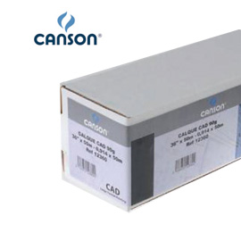 CARTA INKJET PLOTTER 914MM(36'' X 50MT 90/95GR LUCIDA CAD CANSON