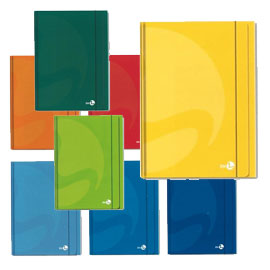 CARTELLA 3 LEMBI C/ELASTICO 25,5x35cm COLOR colori assortiti BM