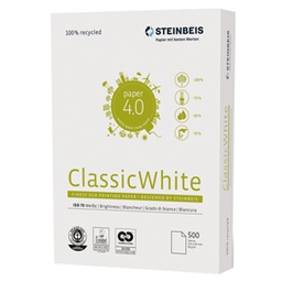 [71480] Carta da fotocopie A3 80gr Bianca STEINBEIS N.1 100 riciclata