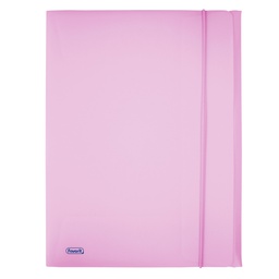 [86563] Cartella 3L c/elastico PPL PASTEL lilla f.to utile 24x33cm Favorit