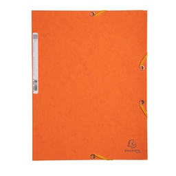 [71861] CARTELLA CON ELASTICO 24x32CM ARANCIO CARTONCINO LUSTRE' 425gr