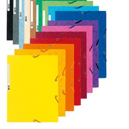 [71859] CARTELLA CON ELASTICO 24x32CM BLU CARTONCINO LUSTRE' 425gr