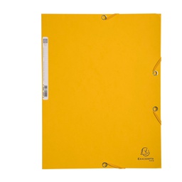 [71864] CARTELLA CON ELASTICO 24x32CM GIALLO CARTONCINO LUSTRE' 425gr