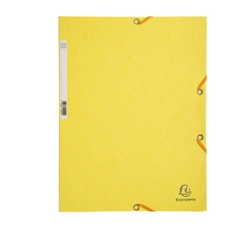 [71870] CARTELLA CON ELASTICO 24x32CM GIALLO LIMONE CARTONCINO LUSTRE' 425gr