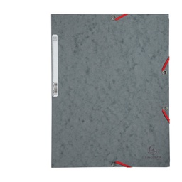 [71865] CARTELLA CON ELASTICO 24x32CM GRIGIO CARTONCINO LUSTRE' 425gr