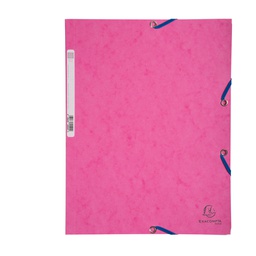 [71868] CARTELLA CON ELASTICO 24x32CM ROSA CARTONCINO LUSTRE' 425gr