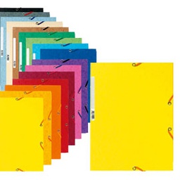 [71862] CARTELLA CON ELASTICO 24x32CM ROSSO CARTONCINO LUSTRE' 425gr