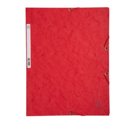 [71862] CARTELLA CON ELASTICO 24x32CM ROSSO CARTONCINO LUSTRE' 425gr