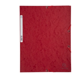 [71869] CARTELLA CON ELASTICO 24x32CM ROSSO CILIEGIA CARTONCINO LUSTRE' 425gr