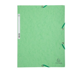 [71866] CARTELLA CON ELASTICO 24x32CM VERDE TIGLIO CARTONCINO LUSTRE' 425gr