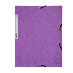 [71863] CARTELLA CON ELASTICO 24x32CM VIOLA CARTONCINO LUSTRE' 425gr