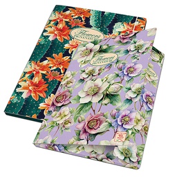 [56705] Cartella con elastico 26x34,5x0cm Pigna Nature Flowers