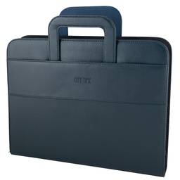 [60399] CARTELLA PORTABLOCCO PROFESSIONAL 36X28.5X6CM BLU City Time