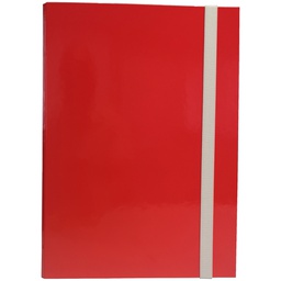 [STL5024] CARTELLA PROGETTO DORSO 3CM C/ELASTICO ROSSO STARLINE