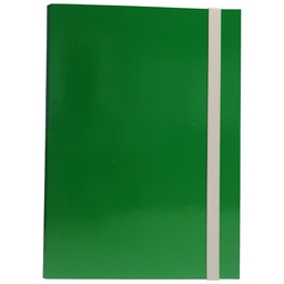 [STL5038] CARTELLA PROGETTO DORSO 3CM C/ELASTICO VERDE STARLINE