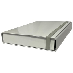 [STL5044] CARTELLA PROGETTO DORSO 5CM c/elastico BIANCO STARLINE
